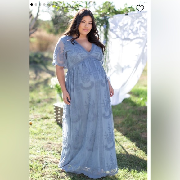 Pinkblush blue Maternity dress - Picture 1 of 5